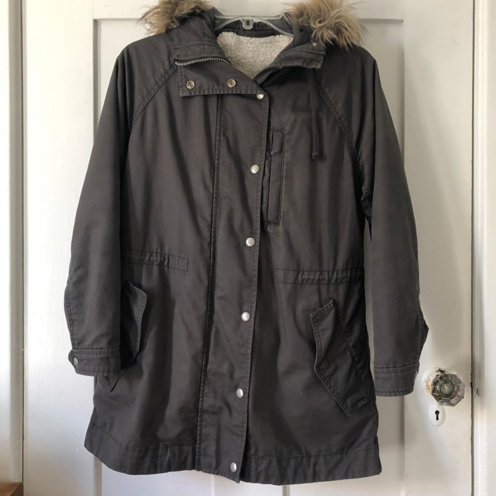Gap sherpa lined parka